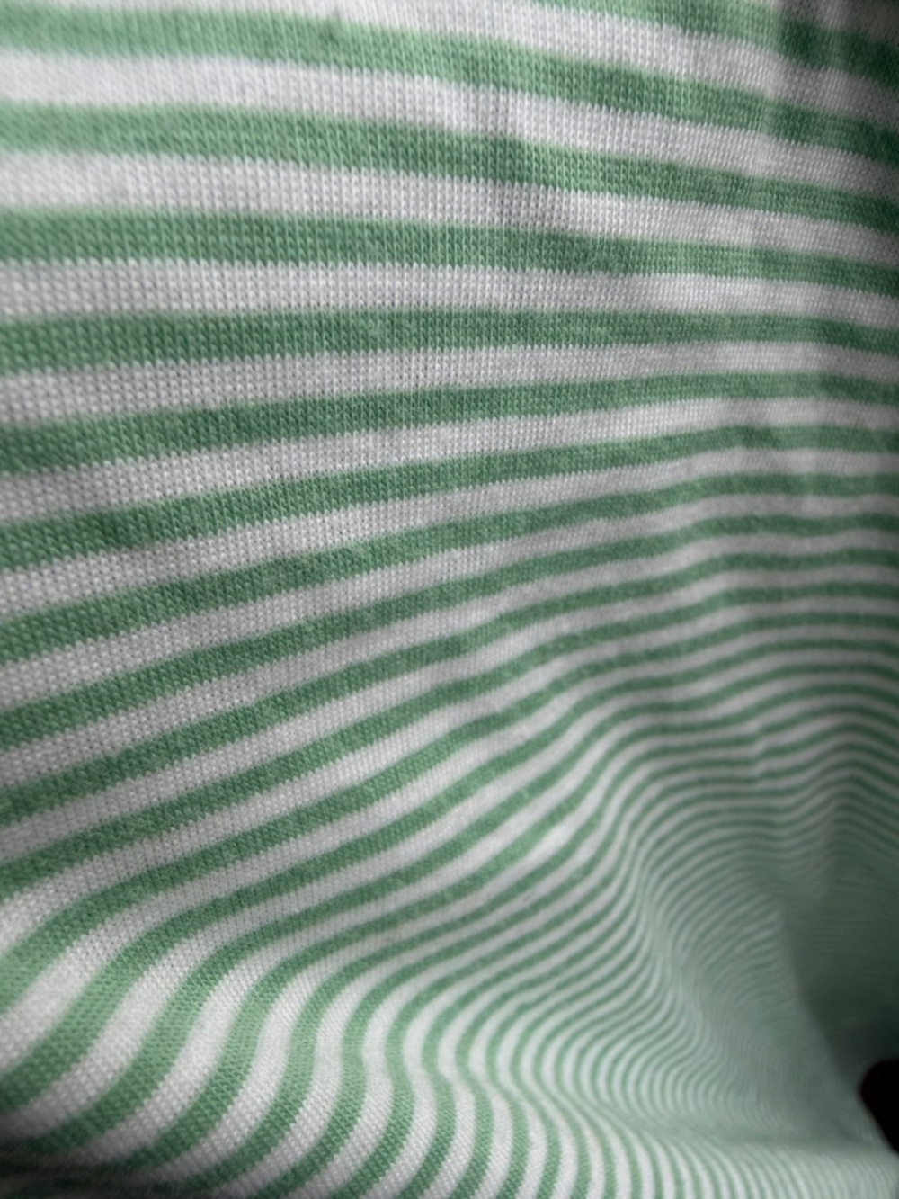 Striped Mint Green Lounge Set - Top & Shorts - Picture 3 of 6